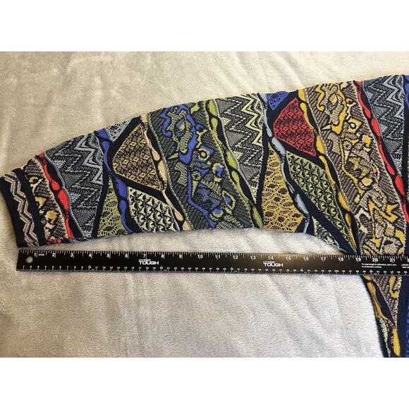 Coogi Australia Collared Sweater Size Large Multicolor 3D Knit Pullover 74095 - Picture 6 of 16